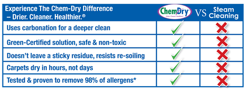 Chem-Dry vs. Others Chem-Dry Nova